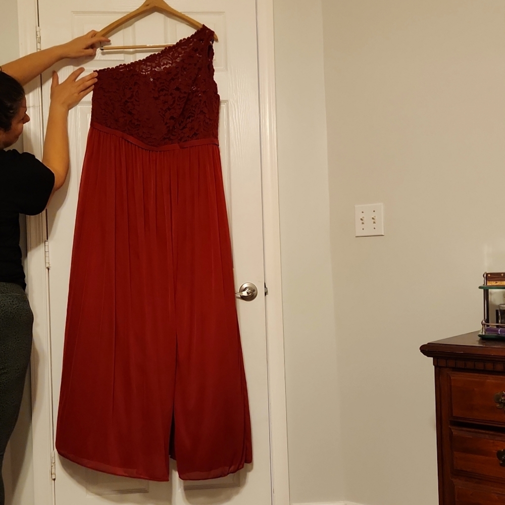David's bridal bridesmaid gown